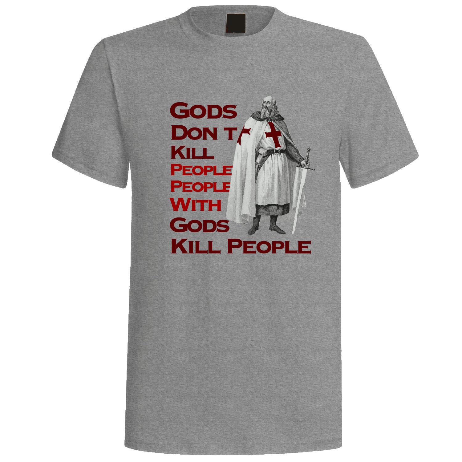 gods_dont_red_on_speckled_grey_t-shirt.jpg
